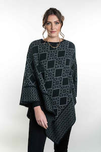 Merino Garment: Merino Possum Diamond Poncho KO565