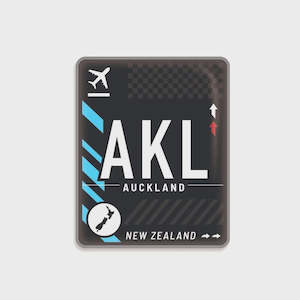 Brooch: Lapel Pin - Airport Code AKL