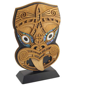 Wooden Art: Large Standing Wheku Art