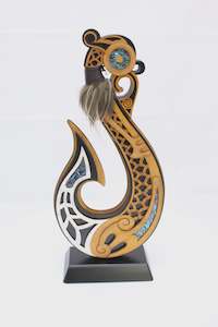 Wooden Art: Large Standing Hook  Art