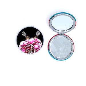Compact Mirror - Fantail & Camelia