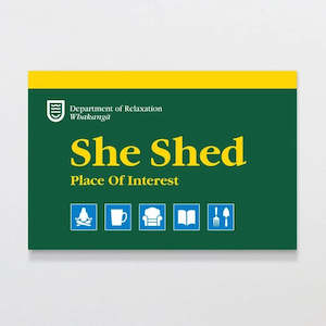 Wooden Art: A5 Wooden Signs - She Shed