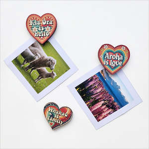 Magnet Pop-Out - Heart Aroha/Whanau Set