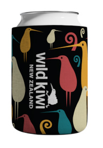 Water Bottles: WK Beer Cooler - Retro Kiwi