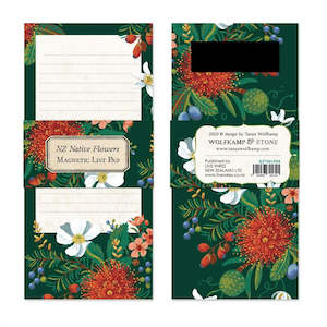 Magnetic List Pad - NZ Native Flowers