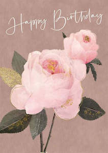 General: Hammond Gower Card - Botanicals - Happy Birthday