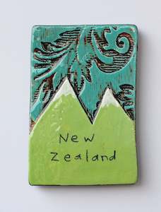 Ceramic Oblong Tile - NZ Mountain