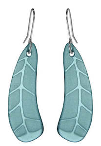 Glass Huia Feather Earrings