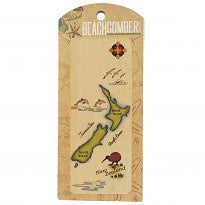 Bookmarks: Wooden Bookmark - NZ Map