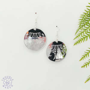 Earrings Moko Kauae Silver