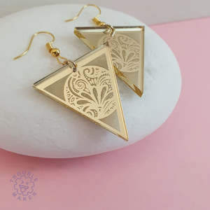 Earrings Batik Triangle