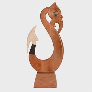 Wooden Art: Wooden Manaia Hook on Stand