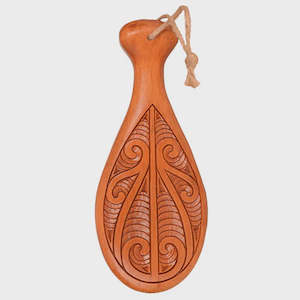 Small Wooden Patu with Pattern