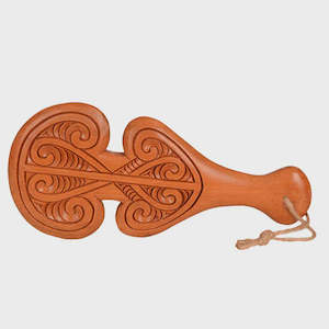 Wooden Patu With Notches