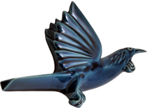 Wall Art Cearamic Flying Tui