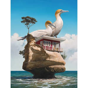 Matboard print - Gannet Rock