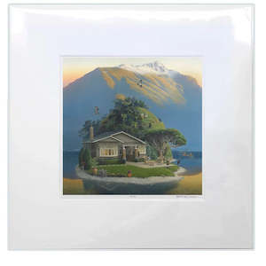 Mattboard Prints: Matboard Print - Lake House