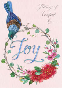 Christmas Cards: Wolfkamp & Stone - Tui Wreath - Christmas Card