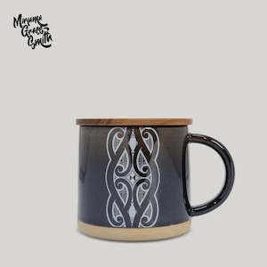 Glazed Ceramic Mug - Miriama Grace-Smith Black
