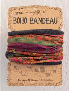 Fleece Boho Bandeau Floral Border