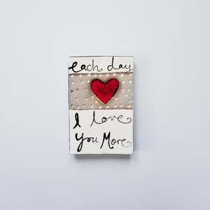 Ceramic Wall Arts: Ceramic Oblong Tile - Each Day I Love You More