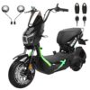Electric Scooter: 60KM Tubeless Alarm & Key Lock / NFC Seated Electric Moped U4s