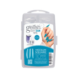 Soft Gel Tips Gelish Soft Gel: Medium Square 110CT