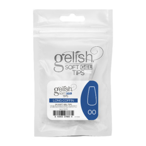Soft Gel Tips Gelish Soft Gel: REFILL #00 Long Coffin