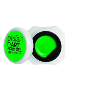 Gel Paints Nail Art: Neon Green