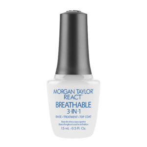 Essentials Morgan Taylor Nail Lacquer: React Breatheable 3 in 1