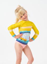 Kids: Little Yellow Kombie Kids Rash Top