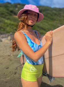 Womens Swimwear: Women's Wetsuit Shorts 2mm- Lime Light