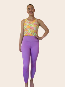 2026 Sample Seconds Sale: Purple Wetsuit Leggings- SAMPLE: SIZE 8