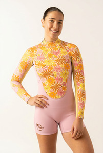 Retro Florals Springsuit- SAMPLE: SIZE 8