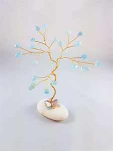 Beryl Aquamarine GemTree - March Birthstone: Mini Beryl GemTree