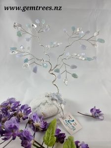 Beryl Aquamarine Mix Gem Tree: Medium Beryl Aquamarine Mix