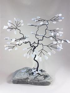 Blue Lace Agate GemTree - June Birthstone: Large Blue Lace GemTree