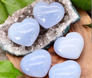 Products: Blue Calcite Heart