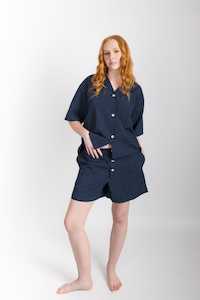 Camilla Set: Camilla Set, Navy Pinstripe