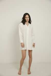 Sleep Shirt, Snow Embroidery