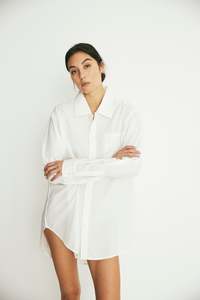 Outlet: Everyone Shirt, White Swiss Dot