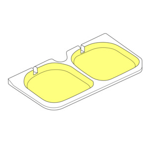 H125: Rear Fold-down Seat Base Foam Inserts