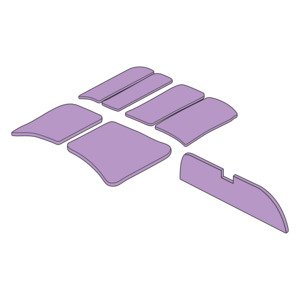 H125: Headlining & Bulkhead Panels- Vinyl AS350/H125