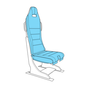 H130: H130 Crew/Pax Seat Assy, 198/284 Series