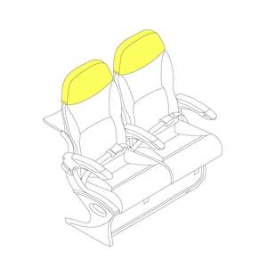Y Class, Embraer Headrest Cushions