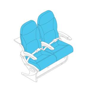 Embraer Y Class Seat Dress Cover