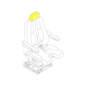 E190 195: Cushion, Headrest, Captain/First Officer Embraer