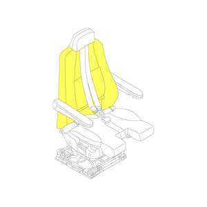 Cushion, Backrest, Captain/First Officer Embraer