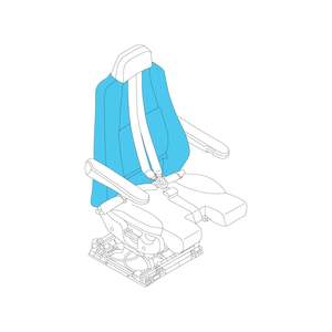 E190 195: Cover, Seat Backrest, Captain/First Officer Embraer