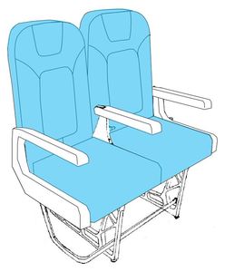 Fokker 100 Pax seat -Design PS-80